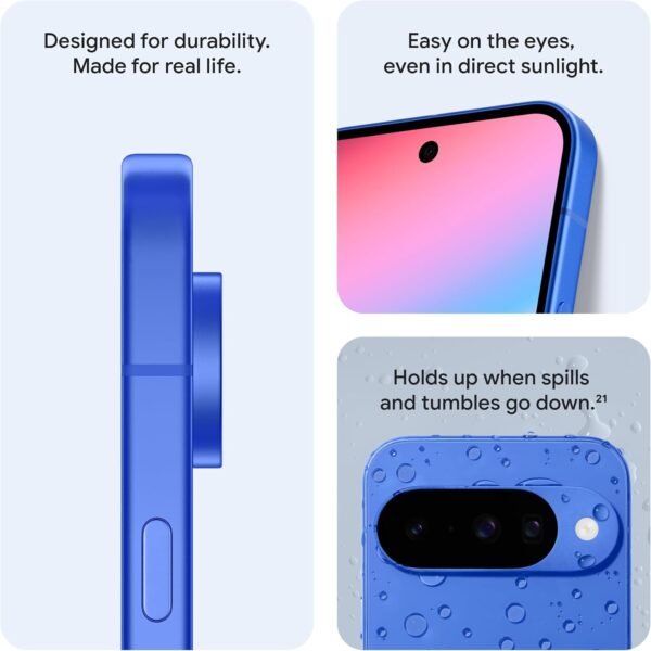 Google Pixel 10 - Unlocked Android Smartphone - Gemini AI Assistant - Advanced Triple Rear Camera, Fast-Charging 24+ Hour Battery, and 6.3" Actua Display - Indigo - 256 GB (2025 Model)