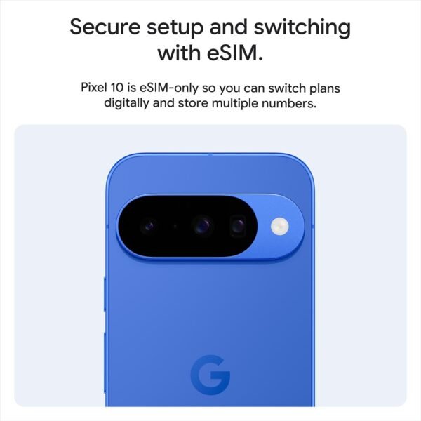 Google Pixel 10 - Unlocked Android Smartphone - Gemini AI Assistant - Advanced Triple Rear Camera, Fast-Charging 24+ Hour Battery, and 6.3" Actua Display - Indigo - 256 GB (2025 Model)