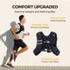 PACEARTH Weighted Vest,6lb/8lb/10lb/12lb/16lb/20lb/25lb/30lb Weight Vest with Reflective Stripe, Body Weight Vests for Women, Men, Weight Loss Workout, Strength Training, Running, Walking, Jogging