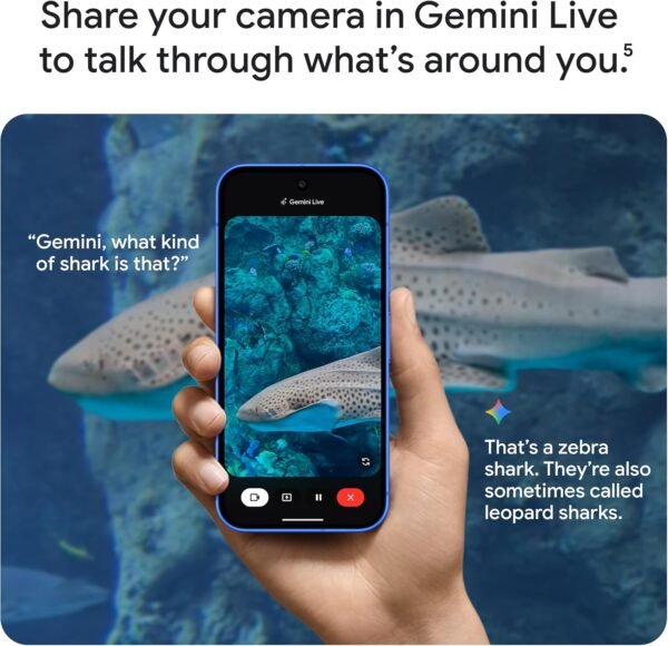 Google Pixel 10 - Unlocked Android Smartphone - Gemini AI Assistant - Advanced Triple Rear Camera, Fast-Charging 24+ Hour Battery, and 6.3" Actua Display - Indigo - 256 GB (2025 Model)