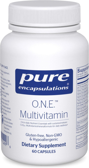 Pure Encapsulations O.N.E. Multivitamin – Once Daily with CoQ10, Lutein & Metafolin | 60 Capsules