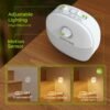 AUVON Rechargeable Battery Night Light, Motion & Dusk-Dawn Sensor, 4 Packs