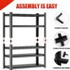 OLLRRACT 5-Tier Garage Shelving, Metal Storage Shelves, Utility Shelf