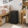 Lifewit 105L Large Laundry Basket with Lid, Removable Bags, Black