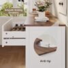 Gizoon 3 PC Bedroom Set, 2 Nightstands with Charging Station & Dresser