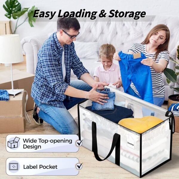 810zL8K2nuL._AC_SL1500_.jpg ukeetap 8 Pack Extra Large Clothes Storage Bins with Lids, Clear