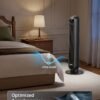 DREO Tower Fan for Bedroom, 28ft/s Velocity, Ultra Quiet Fan, 8 Speeds