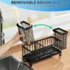 Cisily Sponge Holder for Kitchen Sink, Sink Organizer with Brush Holder
