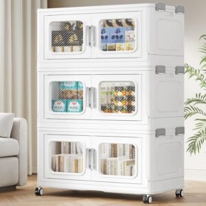 BROVIEW 450 Qt Extra Large Stackable Storage Bin with Lids, home storage ideas