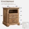 T4TREAM Farmhouse 3 Piece Bedroom Set with Dressers & Nightstands