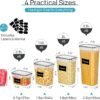 Vtopmart Airtight Food Storage Containers with Lids, 24 pcs, Black