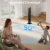 DREO Tower Fan for Bedroom, 28ft/s Velocity, Ultra Quiet Fan, 8 Speeds