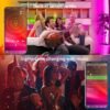 KSIPZE 100ft Led Strip Lights RGB Music Sync Color Changing Led Lights with Smart App Control Remote Led Lights for Bedroom Room Lighting Flexible Home Décor
