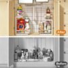 REALINN Under Sink Organizer, White 2 Pack Height Adjustable