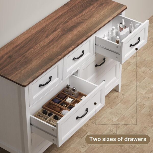 Gizoon 3 PC Bedroom Set, 2 Nightstands with Charging Station & Dresser