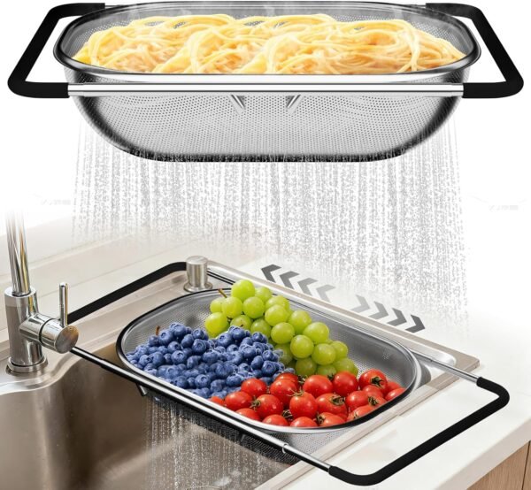 Over the Sink Colander - Strainers and Colanders - Sink kitchen