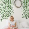 Freyalife Fake Vines for Room Decor(12 Pack 84 Feet) Aesthetic Artificial Plant Ivy Leaves Hanging Greenery Garlands for Home Bedroom Wall Wedding Christmas Party Office Patio Outdoor Garden Décor