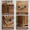 T4TREAM Farmhouse 4 Piece Bedroom Set with Dressers & Nightstands
