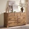 T4TREAM Farmhouse 4 Piece Bedroom Set with Dressers & Nightstands